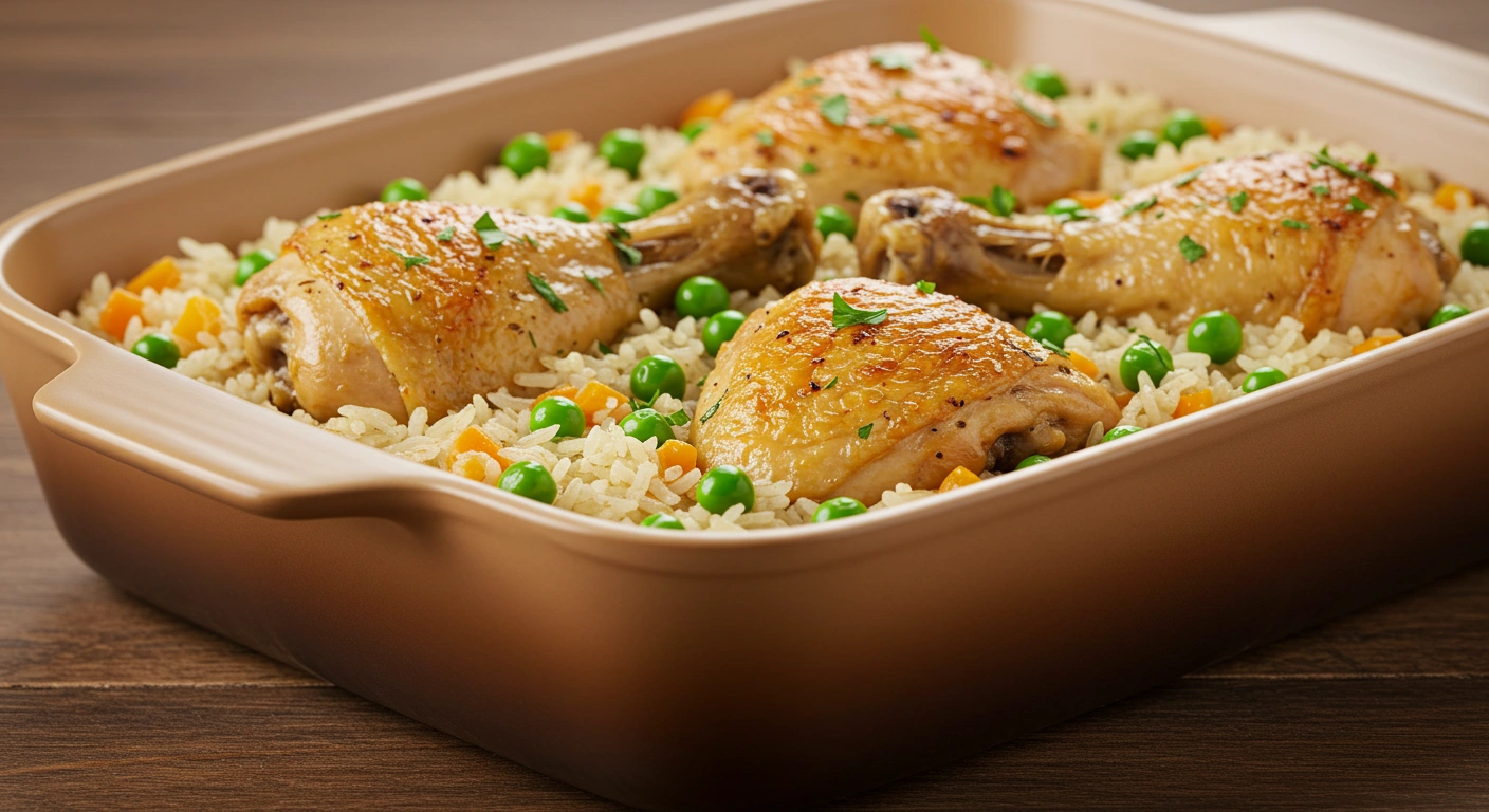 Easy Oven Chicken and Rice
